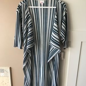 LuLaRoe Small Navy & White Shirley